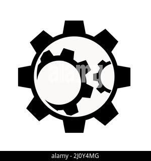 Abstract vector icon on the white, Illustration isolated for graphic and web design. Simple flat symbol. Stock Vector