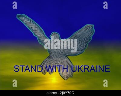 UKRAINE : Stand with Ukraine Stock Photo