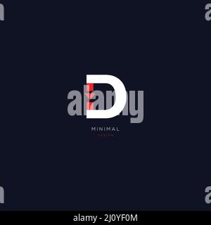 Letter D logo icon design template elements Stock Vector