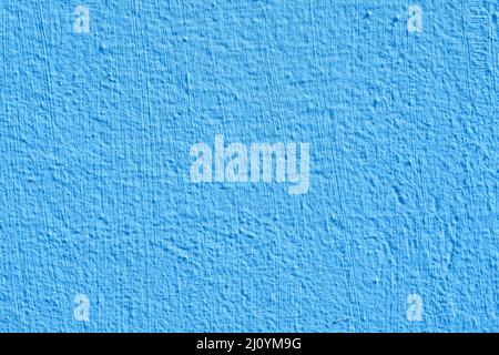 Blue stucco texture. Designer interior background. Abstract architectural surface. Stock Photo