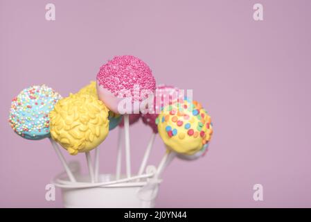 Creative cake pop concept. High quality photo Stock Photo