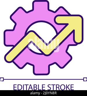 Development of technology RGB color icon Stock Vector