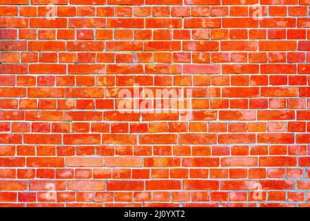 Red brick wall. Loft interior design. Architectural background. Stock Photo