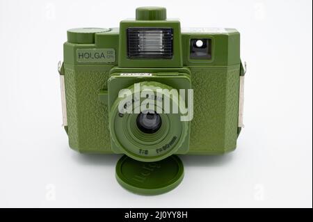 Analog camera isolated on a white background Stock Photo