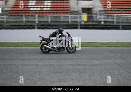 Asphat Motorcycle Racing Classic racing sport motorbike running in the asphalt track Stock Photo ...