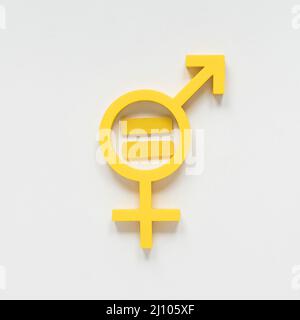 Colorful equal rights symbol concept Stock Photo