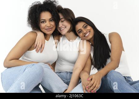 Girlfriends enjoying time together Stock Photo