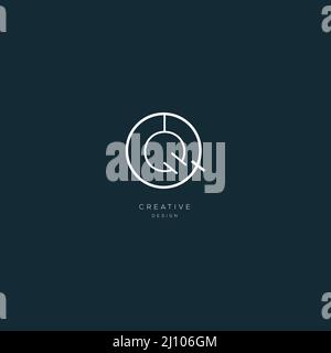 Monogram premium icon design letter QQ Stock Vector