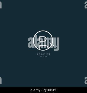 Monogram premium icon design letter QB Stock Vector