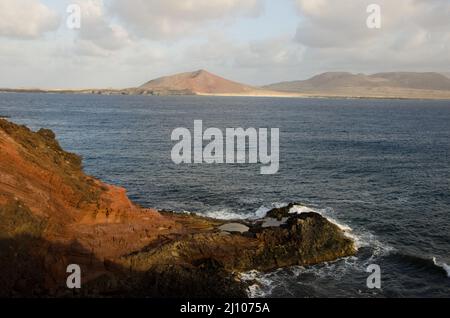 South of Montana Clara and northwest of La Graciosa. Archipelago Chinijo Natural Park. Canary Islands. Spain. Stock Photo