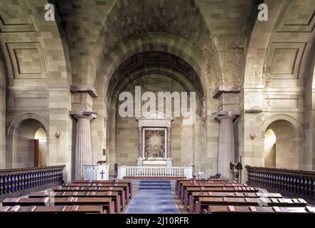 Packington Hall, St. James Church, Blick nach Osten Stock Photo