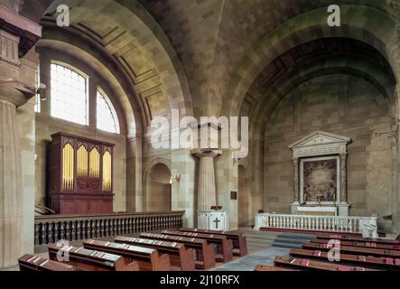 Packington Hall, St. James Church, Blick nach Osten Stock Photo