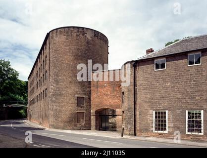 Cromford, Mill Road, Fabrik Stock Photo