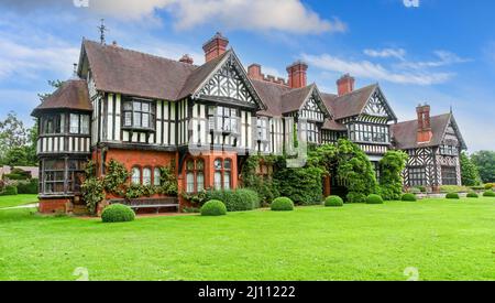 Wightwick Manor, a Victorian manor house located at Wightwick Bank, Wolverhampton, West Midlands, England, UK Stock Photo