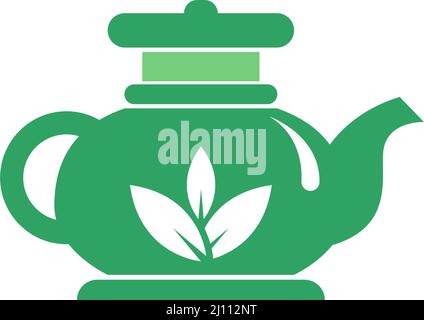 Tea pot icon design template illustration vector Stock Vector
