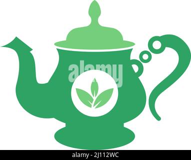 Tea pot icon design template illustration vector Stock Vector