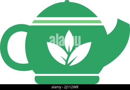 Tea pot icon design template illustration vector Stock Vector