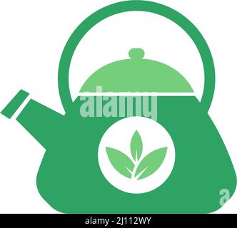 Tea pot icon design template illustration vector Stock Vector