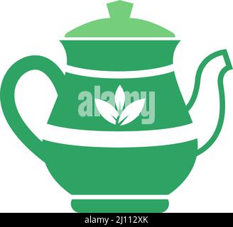 Tea pot icon design template illustration vector Stock Vector
