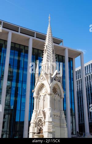 Newly refurbished Chamberlain Square in Birmingham, West Midlands England UK Stock Photo