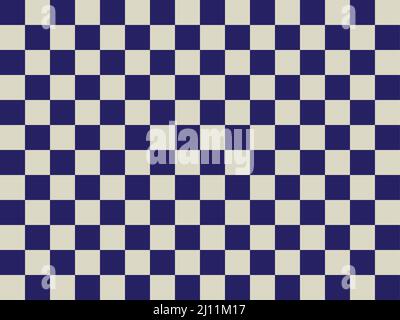 Dark blue color checkered abstract background pattern Stock Vector