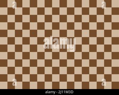 Brown color checkered abstract background pattern Stock Vector