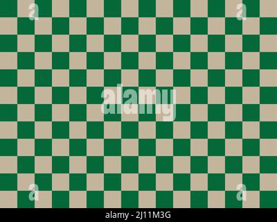 Green checkered abstract background pattern Stock Vector