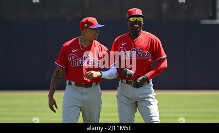 Tampa, United States. 21st Mar, 2022. New York Yankees outfielders