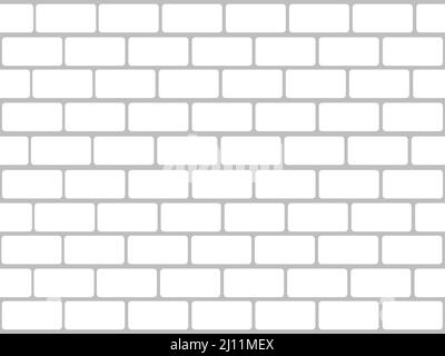 white brick wall texture background Stock Vector