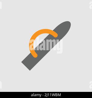 Cement Trowel icon. Cartoon of sickle vector icon Stock Vector