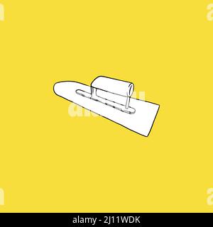 Trowel Icon, Construction Concept, Sketch style. Stock Vector