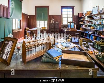 The Lab at the Edison and Ford Winter Estates in Fort Myers Florida USA Stock Photo