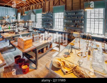 The Lab at the Edison and Ford Winter Estates in Fort Myers Florida USA Stock Photo