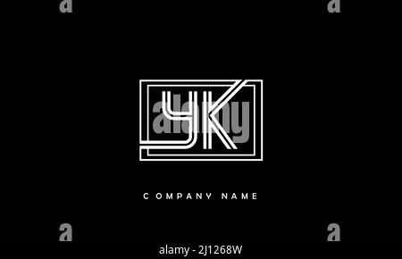 YK or ky alphabets Letters Logo Monogram Stock Vector