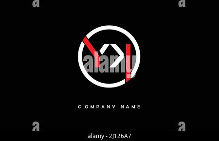 YK or ky alphabets letters logo monogram Stock Vector