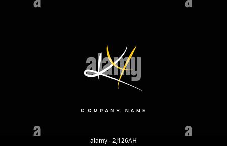 YK or ky alphabets Letters Logo Monogram Stock Vector