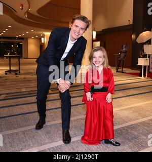 Los Angeles, California, USA. 19th March, 2022. Tadeusz Łysiak and Anna Dzieduszycka attending the 58th Annual Cinema Audio Society Awards at the InterContinental Los Angeles Downtown Hotel in Los Angeles, California. Their film called 'The Dress' ('Sukienka') by Tadeusz Łysiak has been nominated for an Academy Award in the Best Live-action Short Film category.  Credit: Sheri Determan Stock Photo