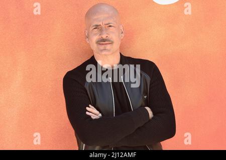 Italian actor Gian Marco Tognazzi attends I Cassamortari Photocall at Villa Agrippina Gran Melià Hotel in Rome, (Italy) .March 21th 2022 Stock Photo