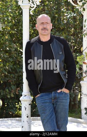 Italian actor Gian Marco Tognazzi attends I Cassamortari Photocall at Villa Agrippina Gran Melià Hotel in Rome, (Italy) .March 21th 2022 Stock Photo