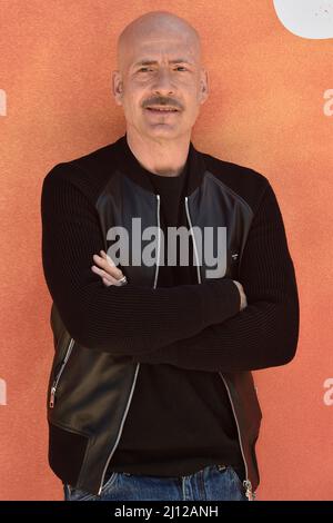 Italian actor Gian Marco Tognazzi attends I Cassamortari Photocall at Villa Agrippina Gran Melià Hotel in Rome, (Italy) .March 21th 2022 Stock Photo