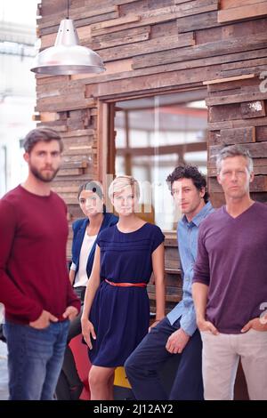 This is where great ideas are born. Portrait of a group of creative professionals in the office. Stock Photo