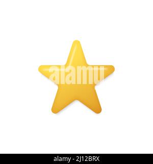 3d stars icon sign symbol logo design template vector illustration isolated Stock Vector