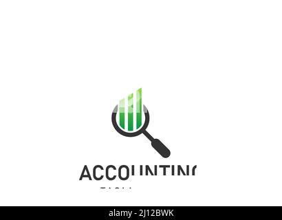 business accounting logo icon design. vector illustration template Stock Vector