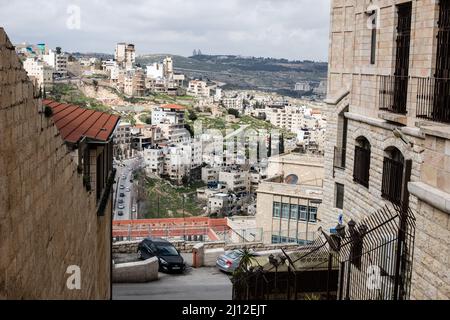 Scenes from the Palestinian city of Bethlehem in Israel. Stock Photo