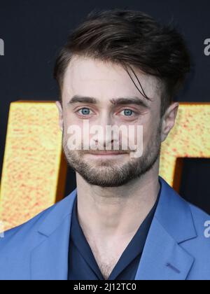 Los Angeles, United States. 21st Mar, 2022. WESTWOOD, LOS ANGELES, CALIFORNIA, USA - MARCH 21: English actor Daniel Radcliffe arrives at the Los Angeles Premiere Of Paramount Pictures' 'The Lost City' held at the Regency Village Theatre on March 21, 2022 in Westwood, Los Angeles, California, United States. (Photo by Xavier Collin/Image Press Agency) Credit: Image Press Agency/Alamy Live News Stock Photo