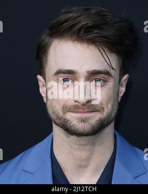 Los Angeles, United States. 21st Mar, 2022. WESTWOOD, LOS ANGELES, CALIFORNIA, USA - MARCH 21: English actor Daniel Radcliffe arrives at the Los Angeles Premiere Of Paramount Pictures' 'The Lost City' held at the Regency Village Theatre on March 21, 2022 in Westwood, Los Angeles, California, United States. (Photo by Xavier Collin/Image Press Agency) Credit: Image Press Agency/Alamy Live News Stock Photo