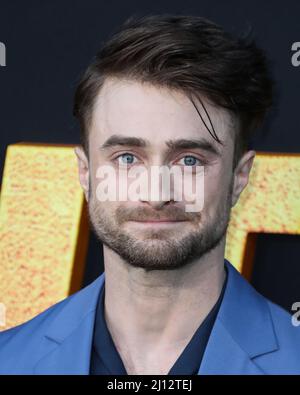 Los Angeles, United States. 21st Mar, 2022. WESTWOOD, LOS ANGELES, CALIFORNIA, USA - MARCH 21: English actor Daniel Radcliffe arrives at the Los Angeles Premiere Of Paramount Pictures' 'The Lost City' held at the Regency Village Theatre on March 21, 2022 in Westwood, Los Angeles, California, United States. (Photo by Xavier Collin/Image Press Agency) Credit: Image Press Agency/Alamy Live News Stock Photo