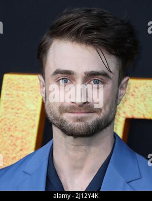 Los Angeles, United States. 21st Mar, 2022. WESTWOOD, LOS ANGELES, CALIFORNIA, USA - MARCH 21: English actor Daniel Radcliffe arrives at the Los Angeles Premiere Of Paramount Pictures' 'The Lost City' held at the Regency Village Theatre on March 21, 2022 in Westwood, Los Angeles, California, United States. (Photo by Xavier Collin/Image Press Agency/Sipa USA) Credit: Sipa USA/Alamy Live News Stock Photo