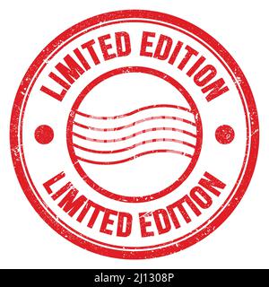 LIMITED EDITION word written on red round postal stamp sign Stock Photo