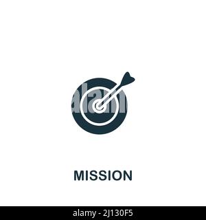Mission Statement icon. Monochrome simple icon for templates, web ...